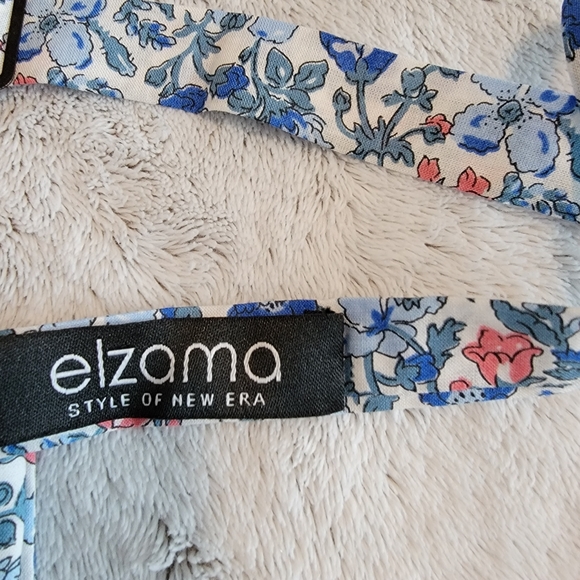 Boy's Floral Tie, Bow Tie, and Pocket Square - Picture 3 of 7